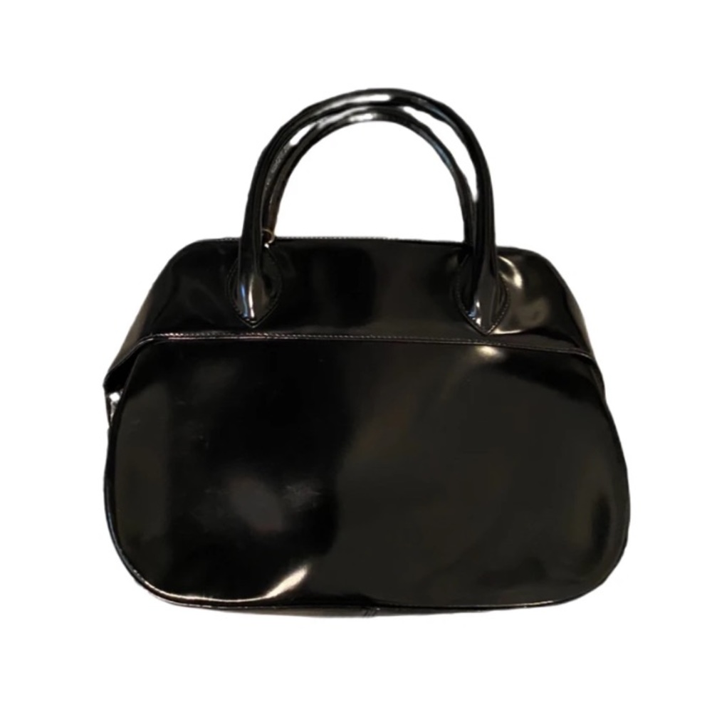 Unbranded black leather handbag